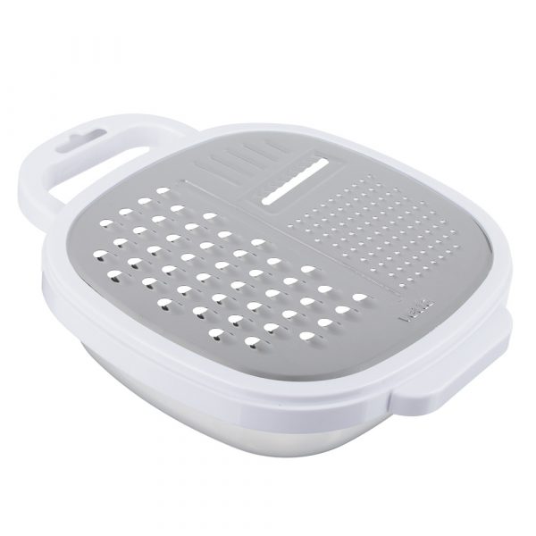Grater with container 4-sides, st.steel