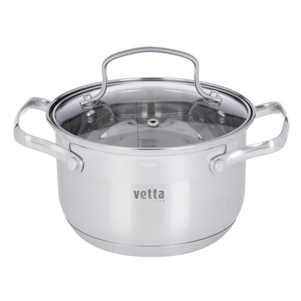 Cooking Pot Ø16cm, 1.9L, lid, st.steel