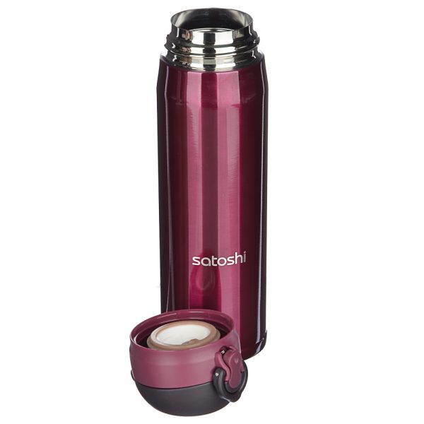 Vacuum mug 0.45L, snap-on lid, st.steel - Image 2