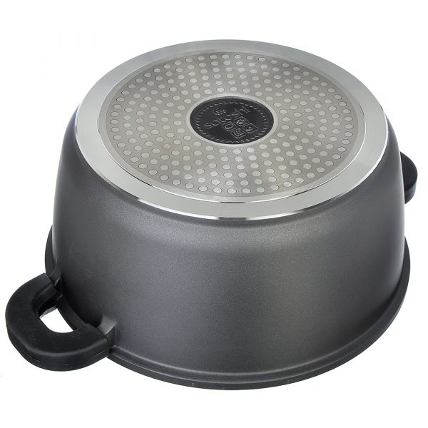 Cooking Pot Ø32cm, 9.3L, marble coating, lid, silicone handle, cast alum. - Image 4