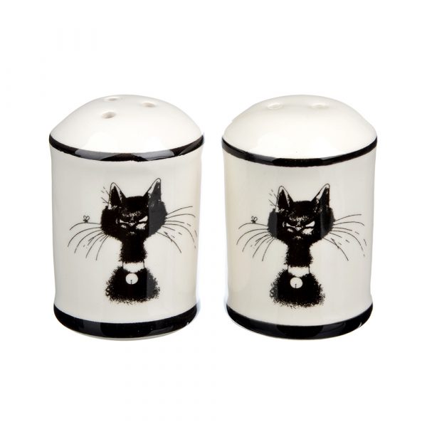 Salt & pepper shaker set 2pcs h6.6cm, ceramic