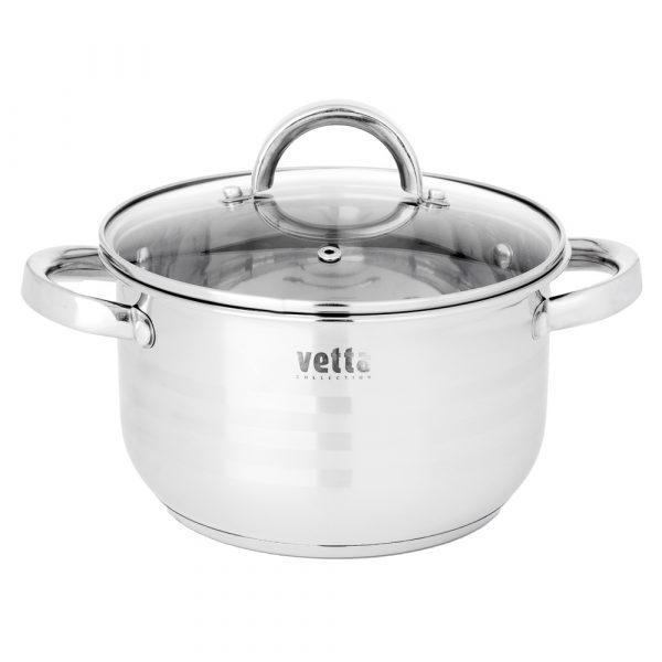 Cooking Pot Ø18cm, 2.1L, lid, st.steel