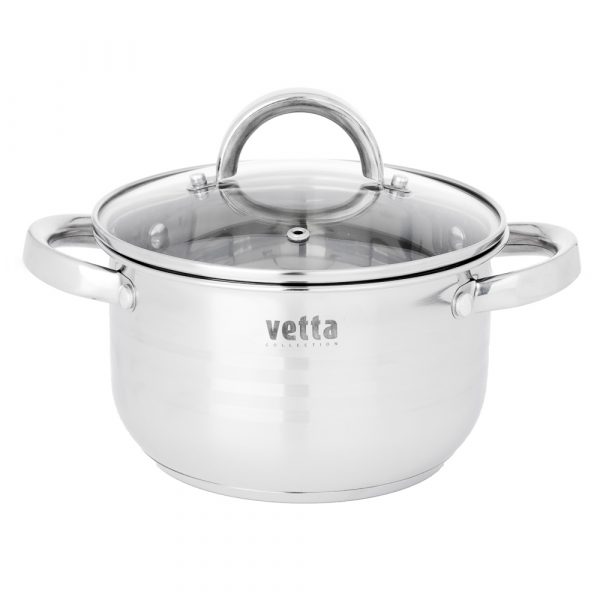 Cooking Pot Ø20cm, 2.9L, lid, st.steel