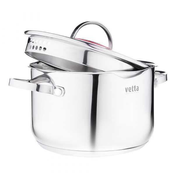 Cooking Pot Ø22cm, 4.8L, lid, st.steel - Image 2