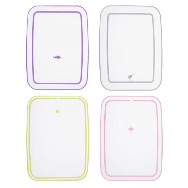 Set de planche à découper 4pcs 28x21cm, plastique