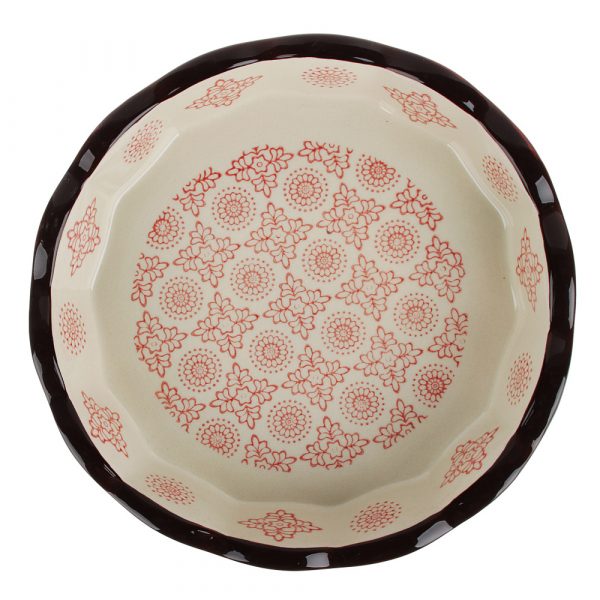 Ovenschaal rond Ø22cm, hittebestendig keramiek - Afbeelding 2