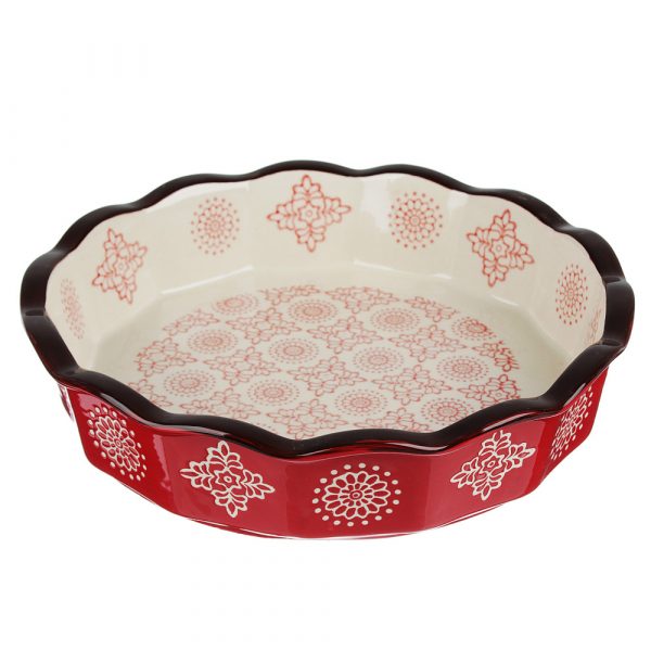 Ovenschaal rond Ø22cm, hittebestendig keramiek