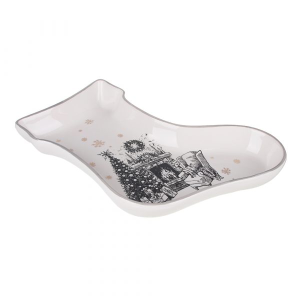 Botte de Noël Snack bowl en céramique 25.5x19.5cm – Image 2