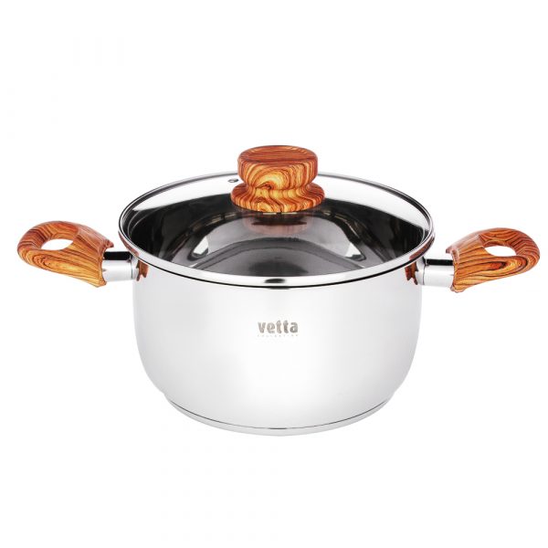 Cooking Pot Ø20cm, 3.4L, lid, st.steel - Image 2