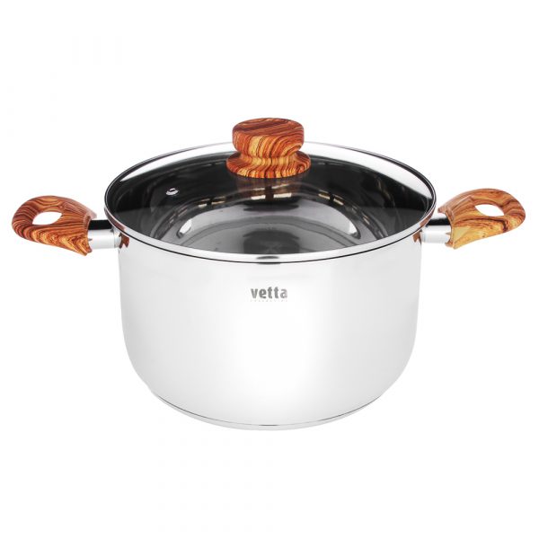 Cooking Pot Ø24cm, 6.2L, lid, st.steel - Image 2