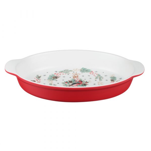 Plat de cuisson ovale en céramique 35.5x20cm, 1.5L – Image 2