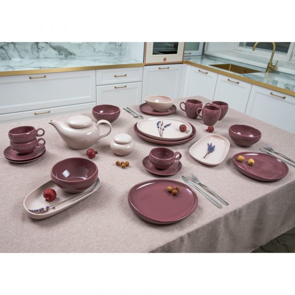Plate oval 30x28cm, porcelain heat-resist. - Image 6