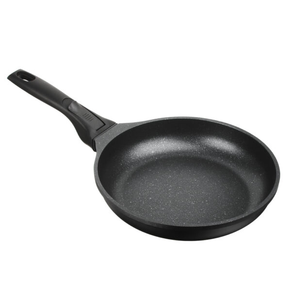 Fry pan Ø28cm, marble coating, detachable handle, cast alum.