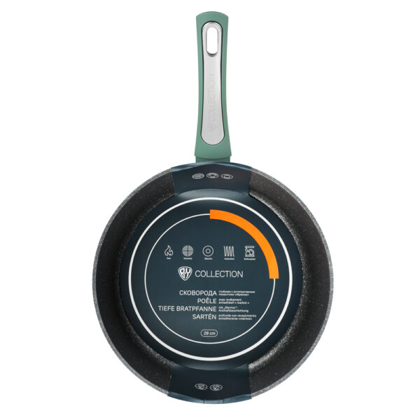 Deep fry pan Ø28cm, marble coating, cast alum. – Image 8
